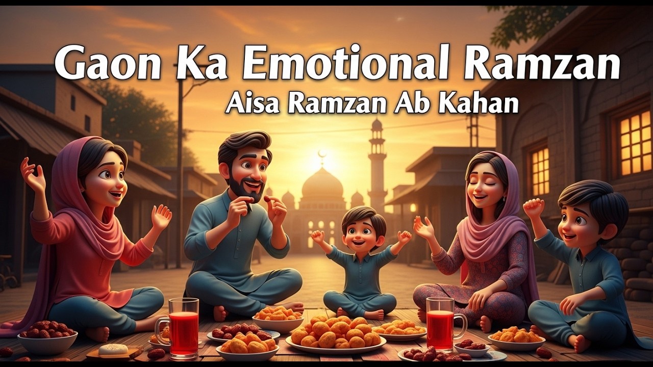 Gaon Ka Ramzan | Emotional Ramadan Story in 3D Cartoon | Sehri Se Iftar Tak Full Village Life