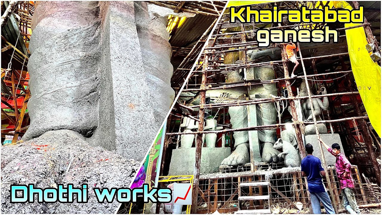 Khairatabad ganesh 2025 today update || Khairatabad ganesh 2025 making update matti 50% completed