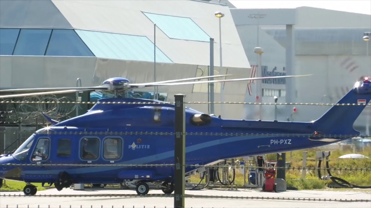 AW139 PH-PXZ POLICE26 landing Schiphol