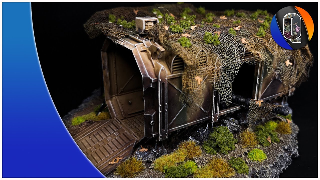 How to Paint: Munitorum Container - Astra Militarum mit Tarnnetz Warhammer 40k Conquest - Tutorial