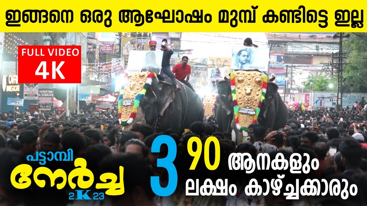Pattambi Nercha 2023 Full Video 4K | Mass Festival in Kerala 2023