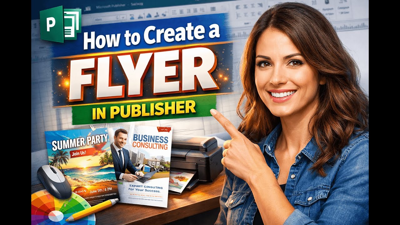How to create a flyer in publisher