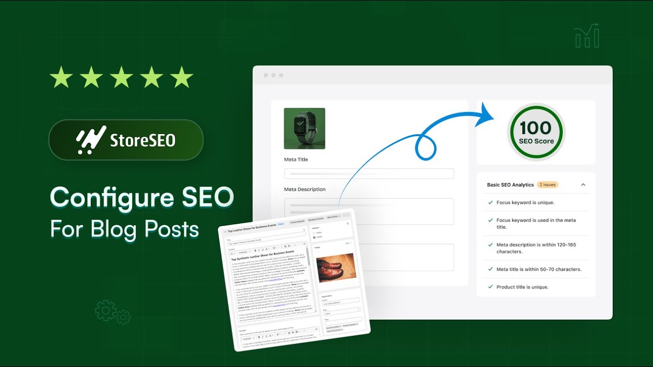[SEO Tutorial] How to Optimize Your Shopify Store&rsquo;s Blog Posts with StoreSEO App?