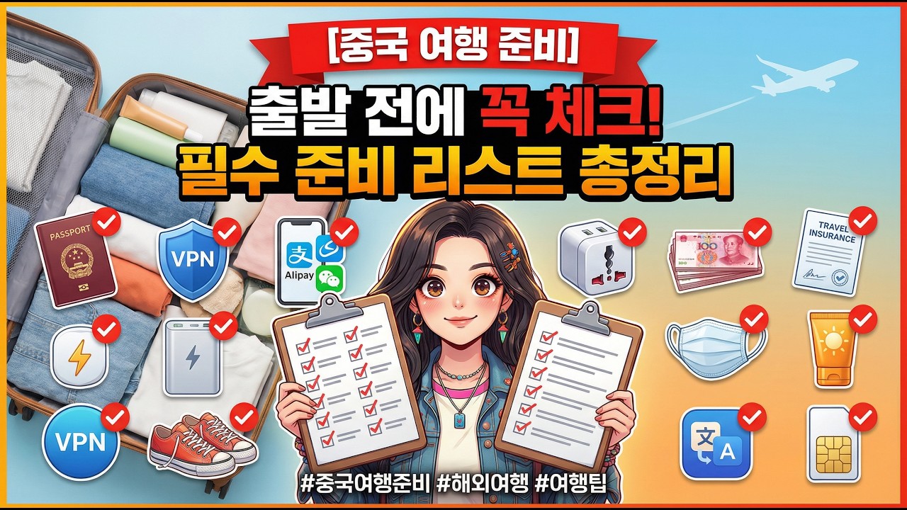 [중국 여행 준비] 출발 전에 꼭 체크해야 할 필수 준비 리스트는? #중국여행준비 #해외여행 #여행팁