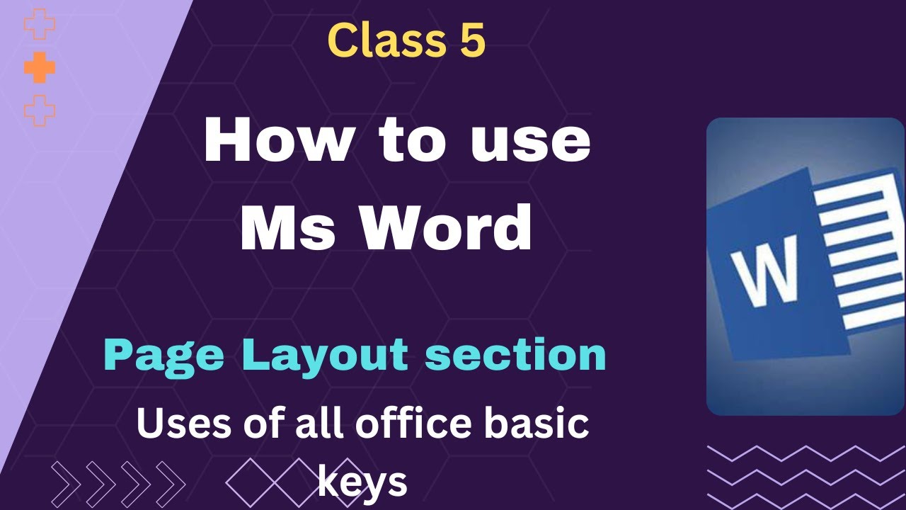 Ms word Page Layout section