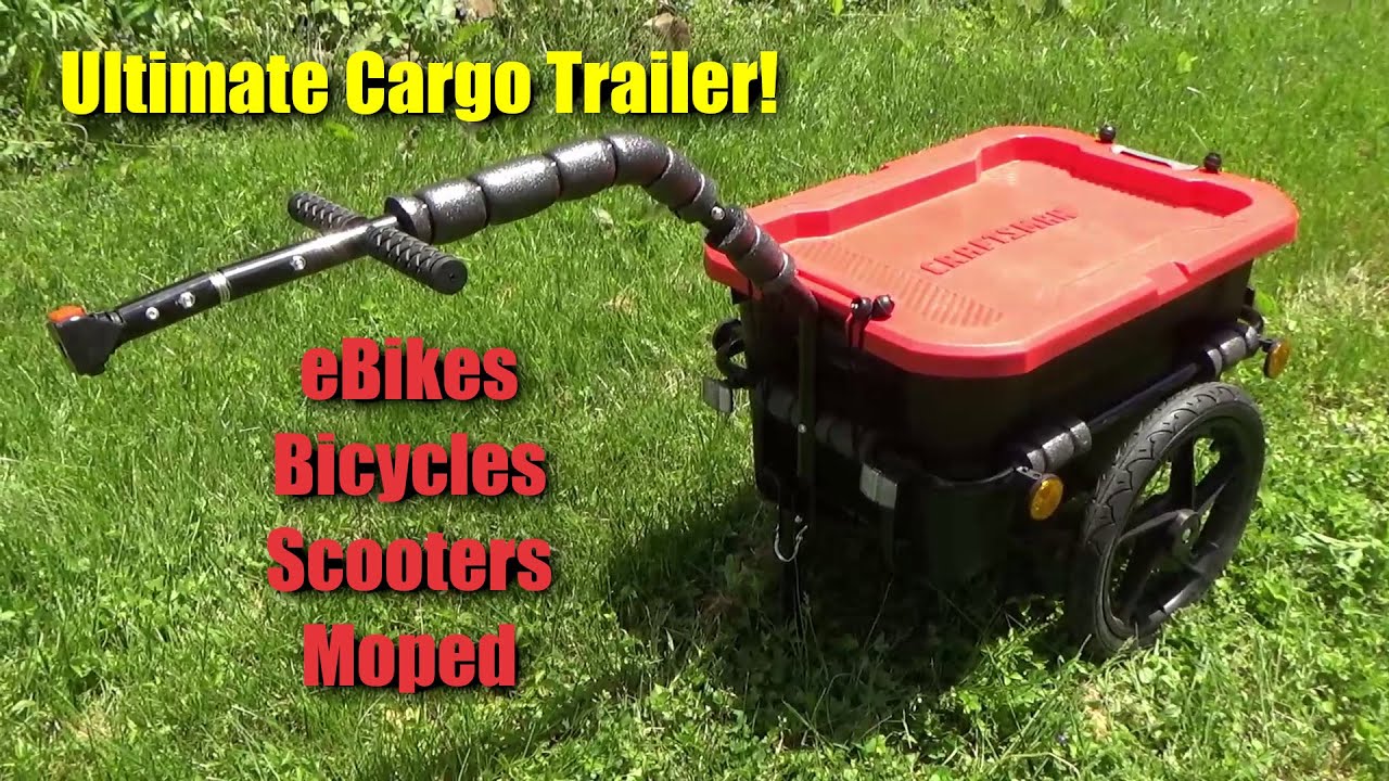 Ultimate Bike Cargo Trailer - eBikes, bicycles, Scooters, Mopeds