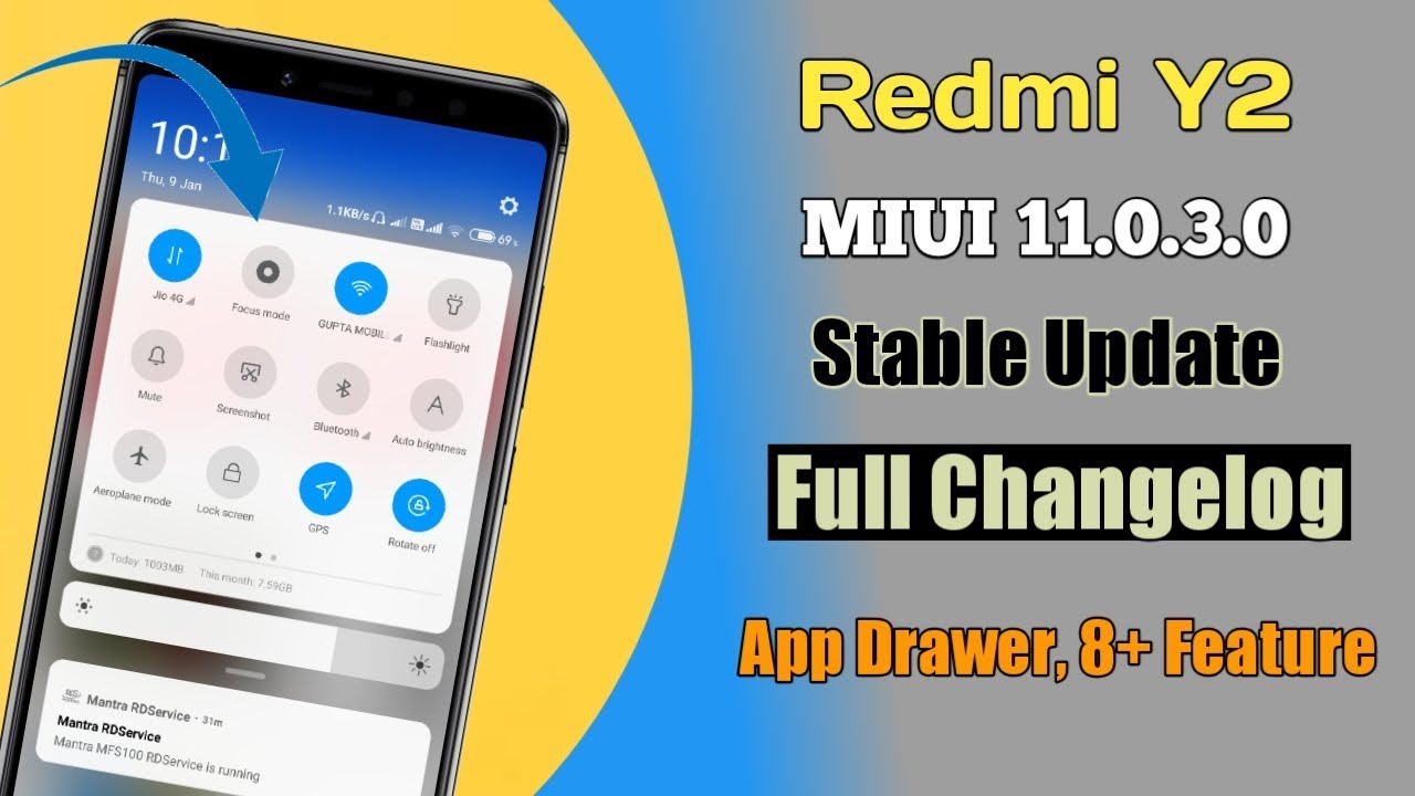 Redmi Y2 MIUI 11.0.3.0 New December Update Full Changelog | Redmi Y2 New Update