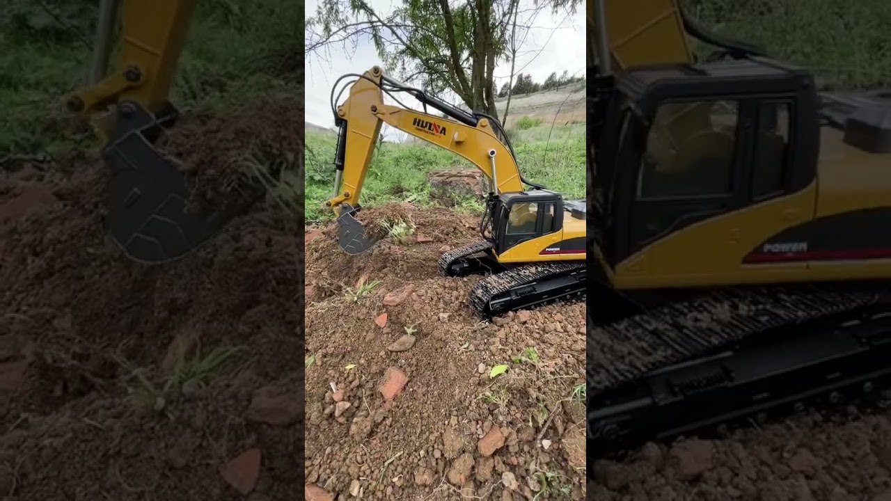 HUINA 1580 1:14 ALL METAL REMOTE CONTROL EXCAVATOR V4 #rc #huina1580