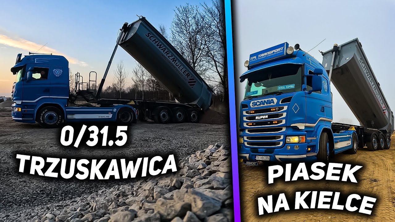 GEORYT 8/16 | PIASEK NA S74 | SCANIA NA MYJCE