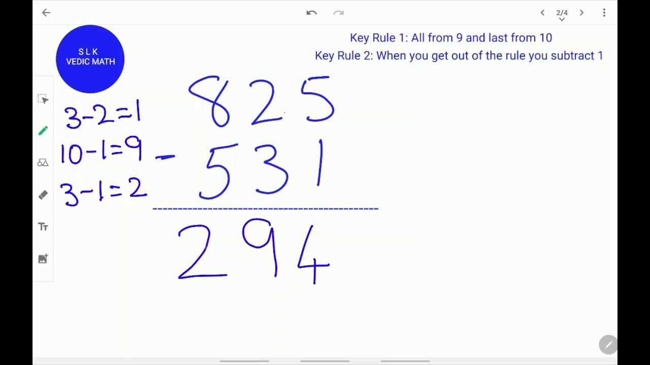 Nikhilam Subtraction | Vedic Math | Math Tips and Tricks | Subtraction tricks | Mental Math