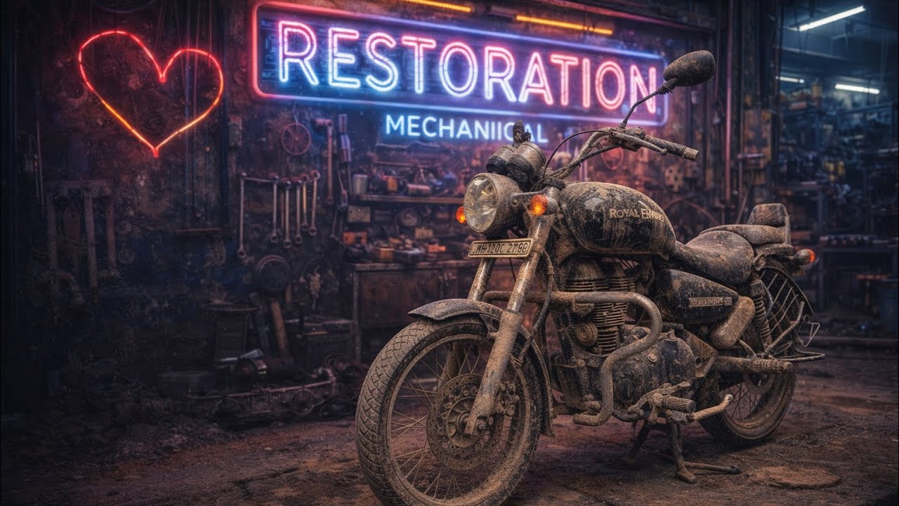 Old Model Bullet Restoration In Mayapuri || Old Thunderbird 350 Convert Into Thunderbird 350x