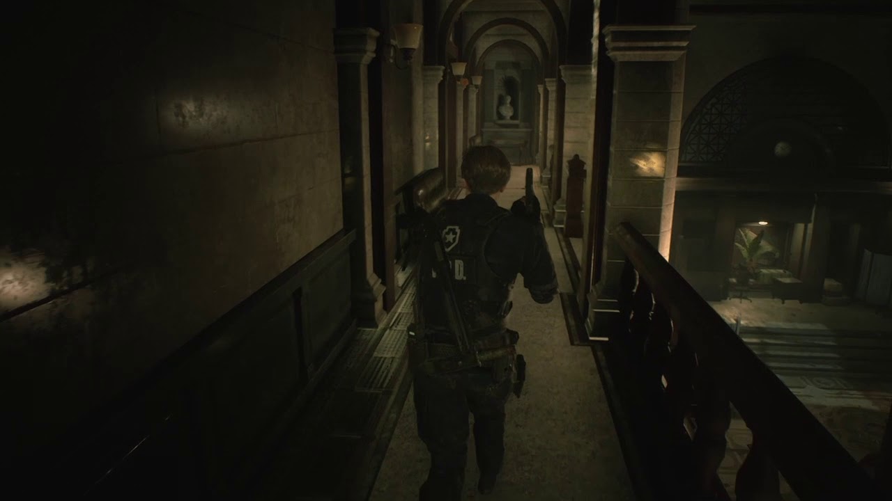 Resident Evil 2 - stalked by Mr. X