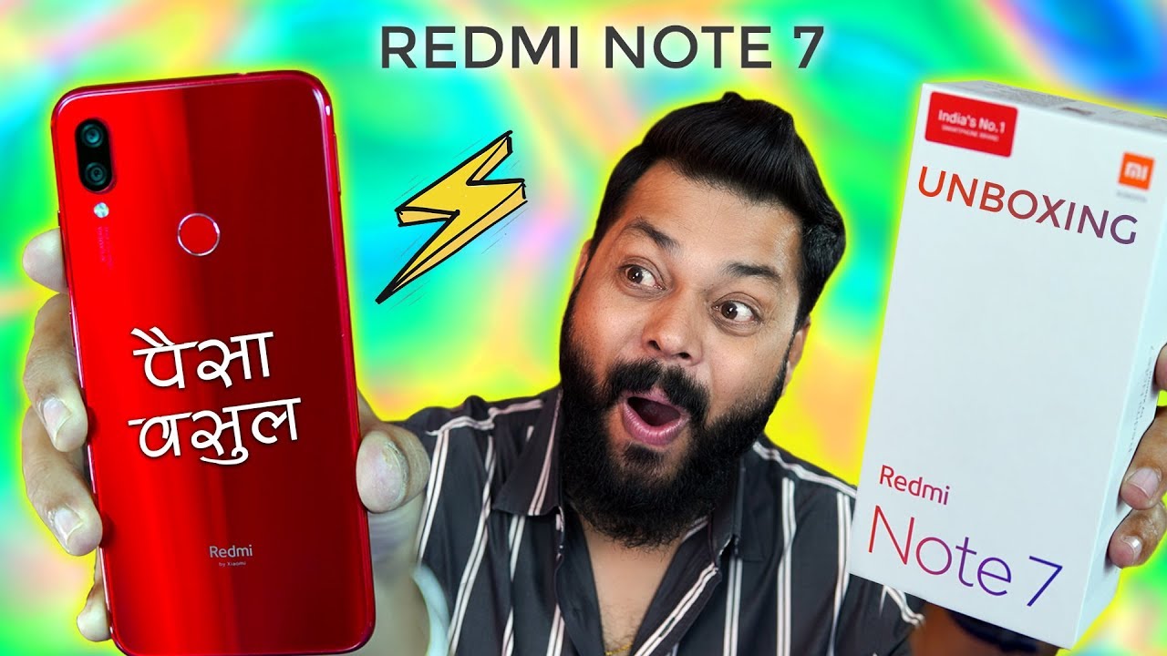 Redmi Note 7 Retail Unit Unboxing & First Impressions ⚡ Best Under 10000??
