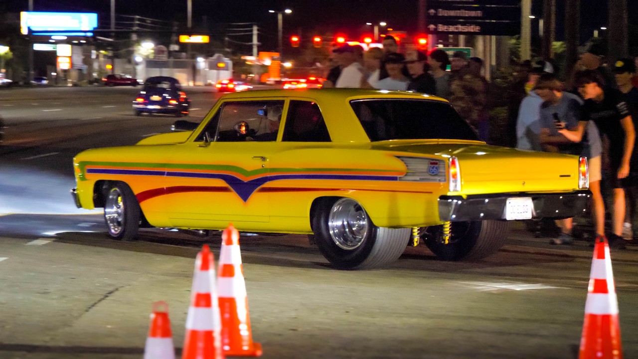 Daytona Turkey Run 2024 | Pullouts, Burnouts and lots of COPS!! Thanksgiving #turkeyrun #carshow