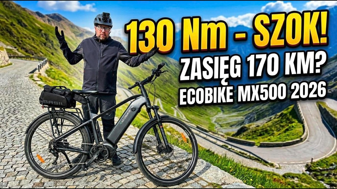 Rower elektryczny ECOBIKE MX500 2026 - test po 120 km. Warto? 🚲