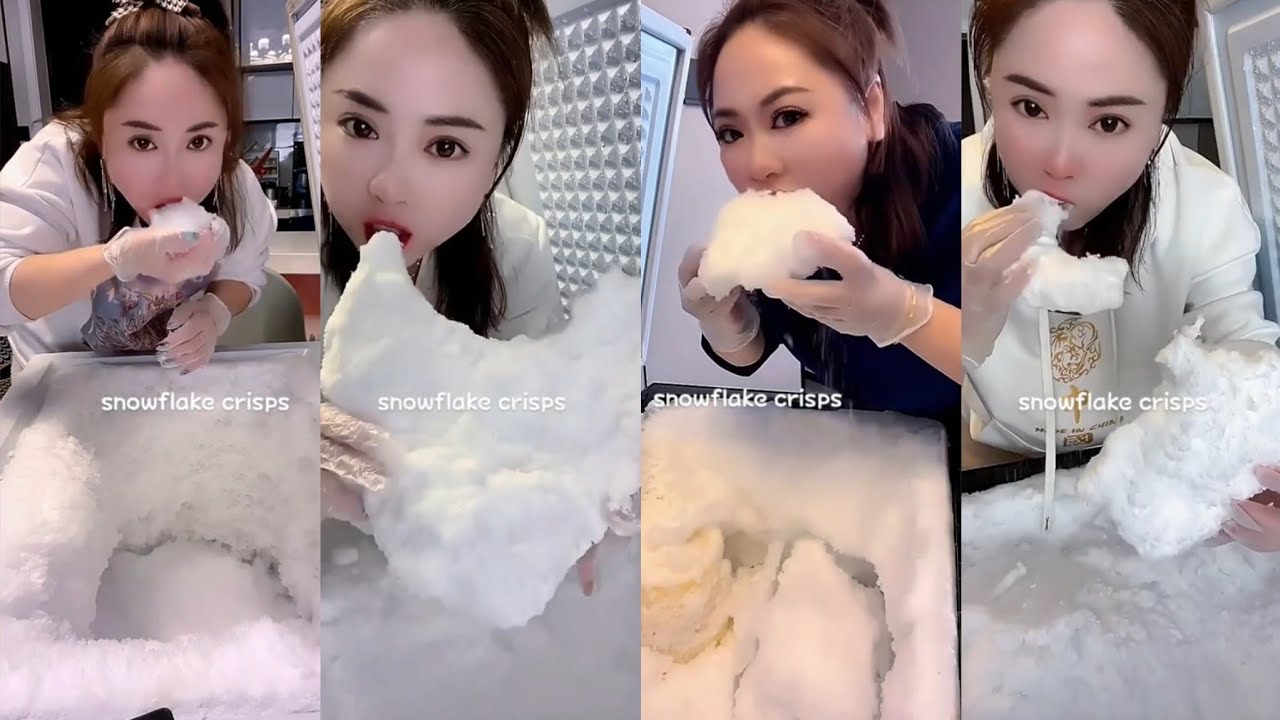 ASMR her frost ice eating only bites part 8