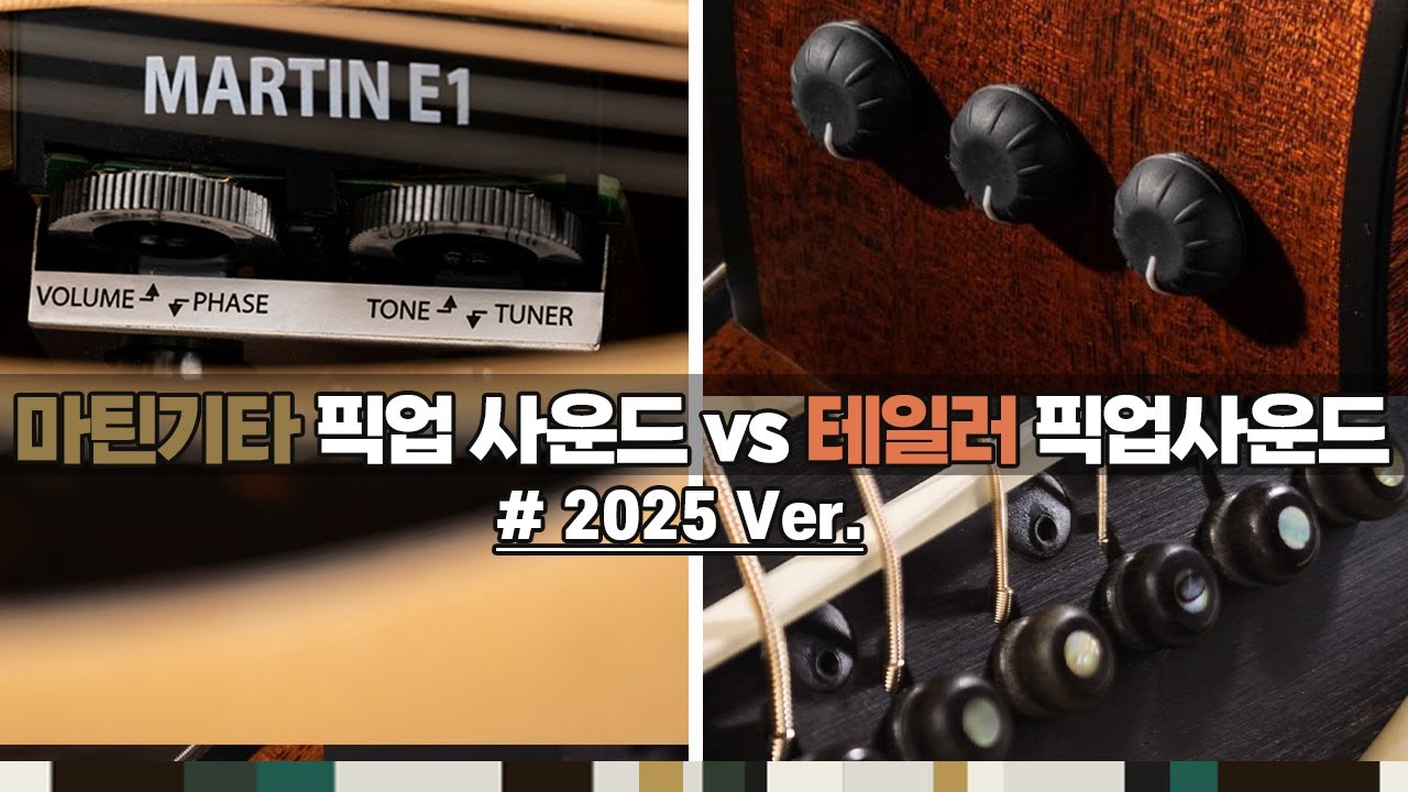 마틴기타 픽업 사운드와 테일러 픽업 사운드 비교하기 (GPC16E vs 314CE)