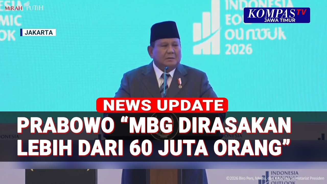 Hadiri Indonesia Economic Outlook 2026, Presiden Prabowo: MBG Dirasakan Lebih Dari 60 Juta Orang