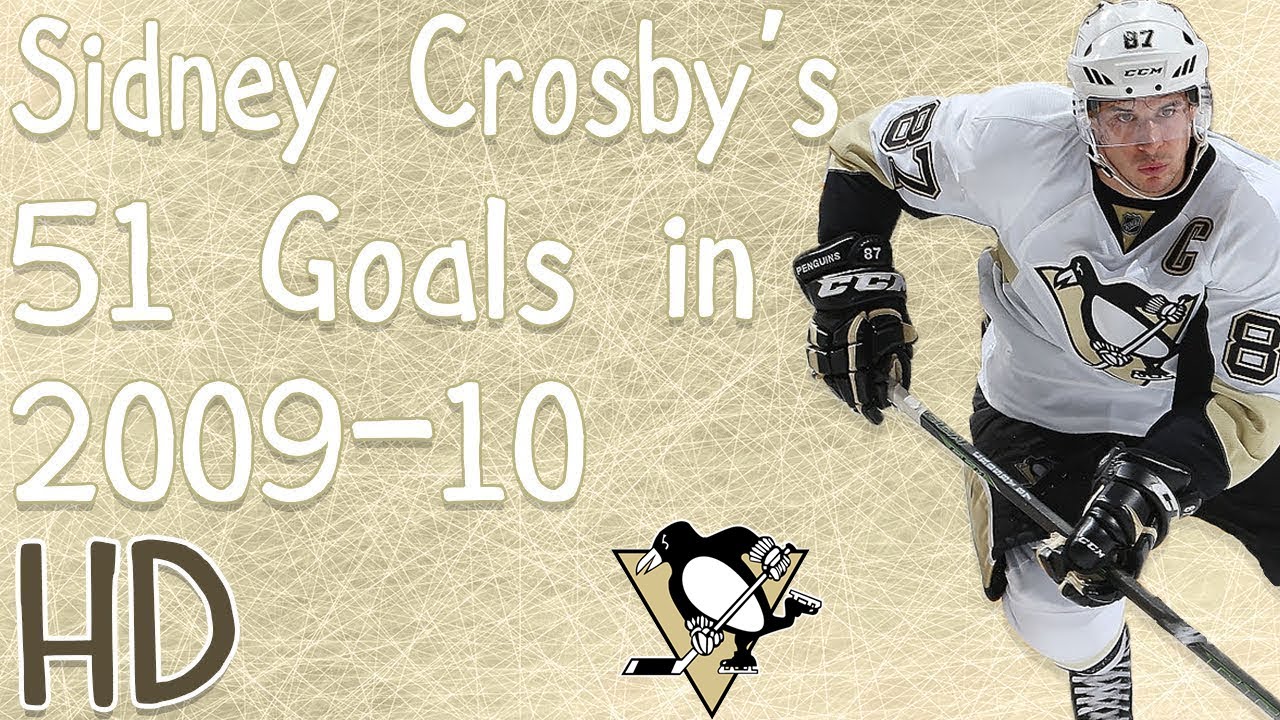Sidney Crosby's 51 Goals in 2009-10 (HD) (Rocket Richard Season)