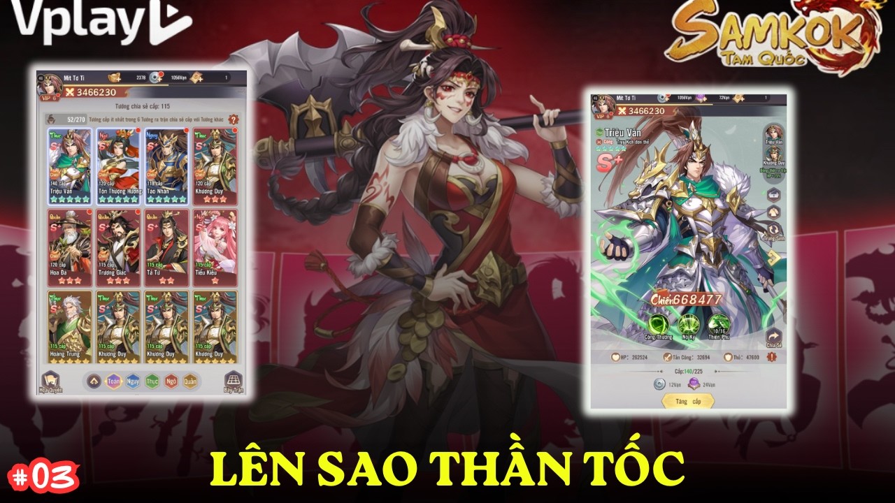 Samkok Tam Quốc #03 - Cách Lên Full Team 10 Sao Ngày 3 Trong Samkok Tam Quốc
