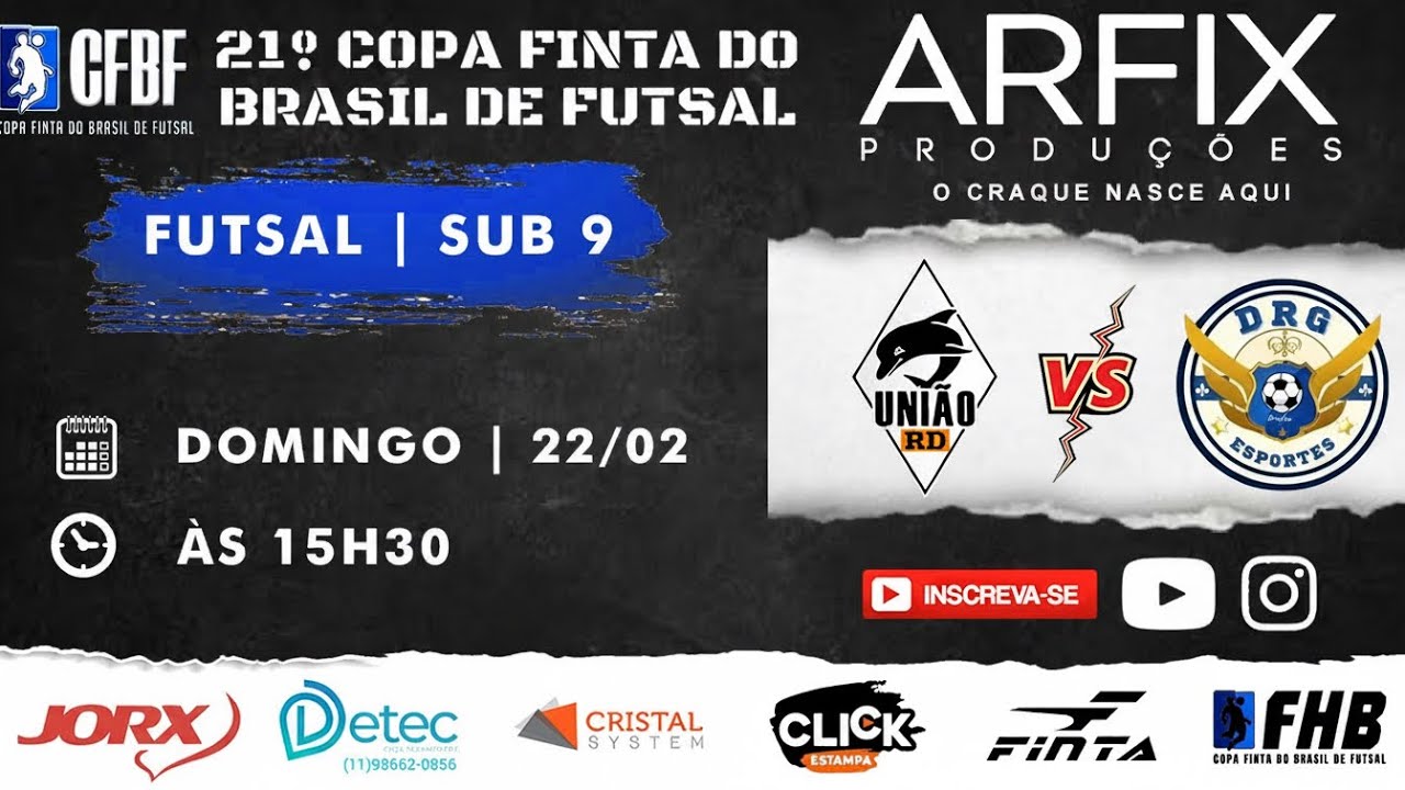 UNIÃO RD x DRG - FUTSAL | SUB 9