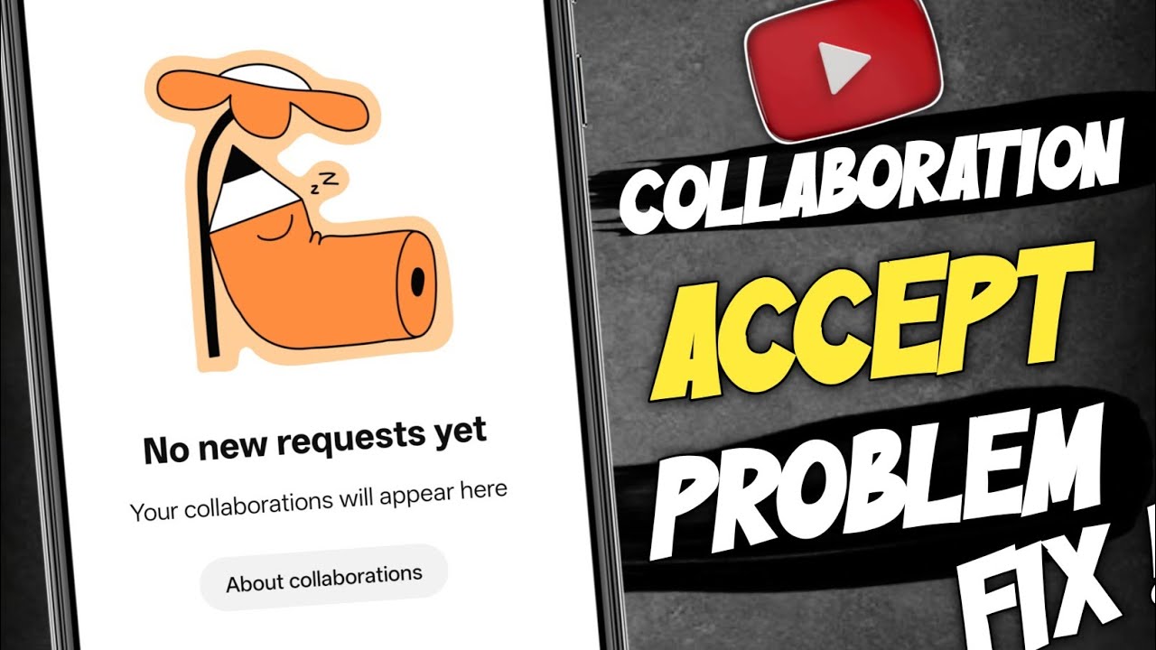 YouTube Collaboration Accept Problem | No New Request Yet Fix | Collaborator Option Problem 2025