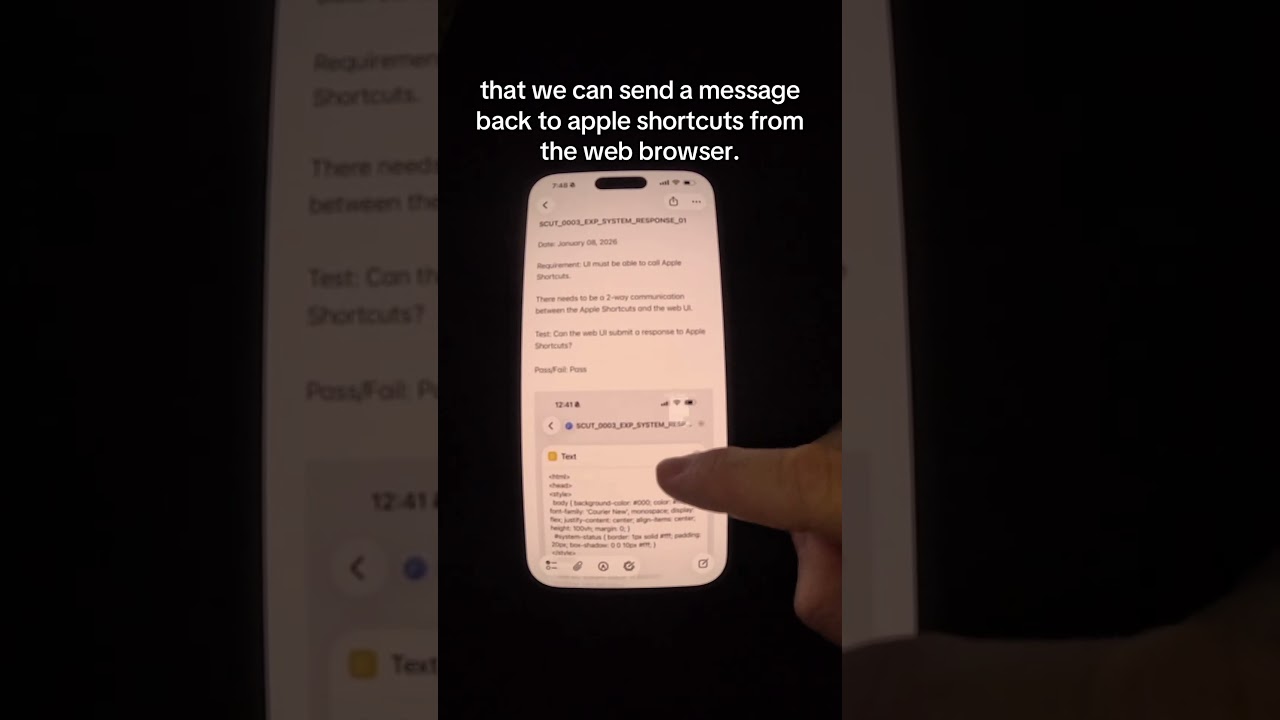 Call Apple Shortcut from Web Browser