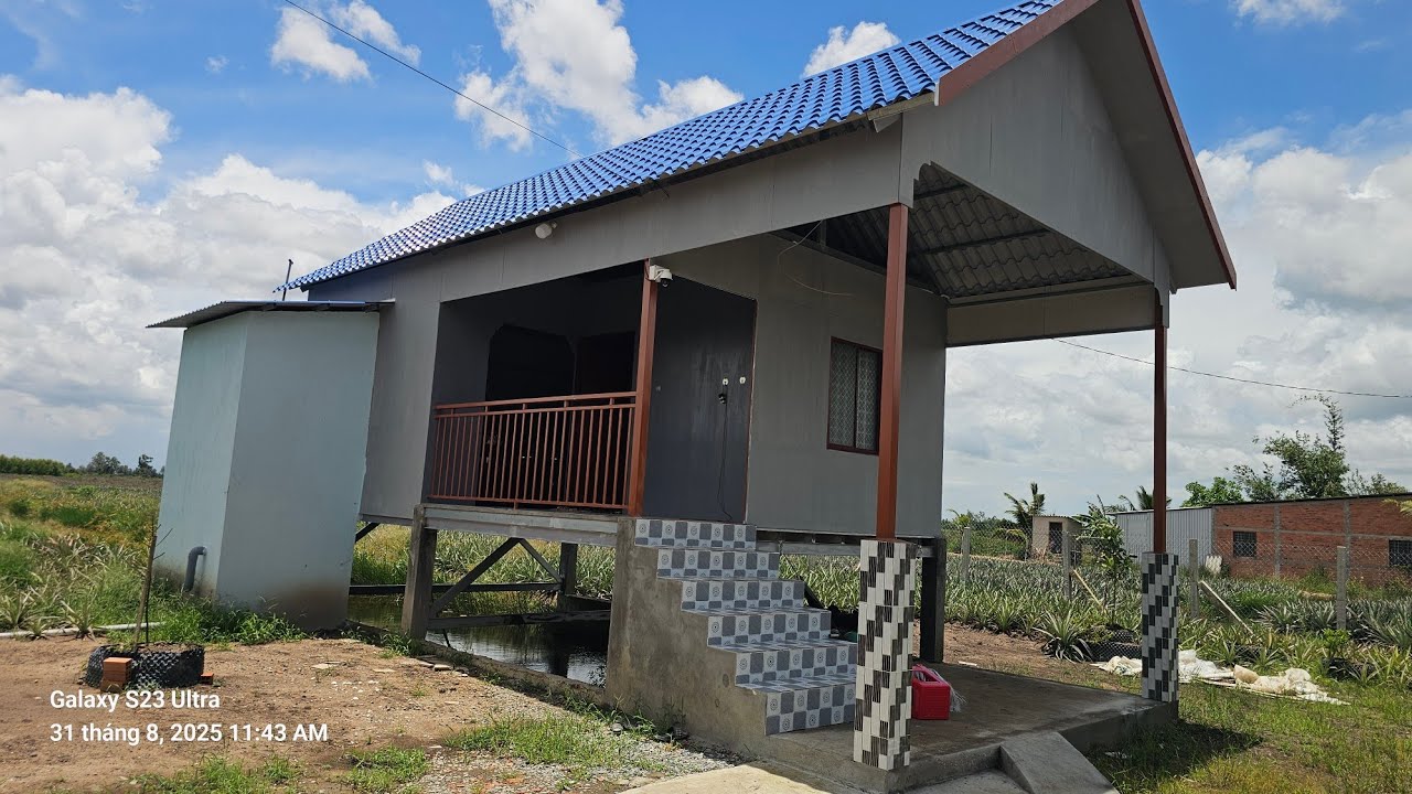 TẬP 4547:Nhà Vườn Có 150M2 Thổ Cư,Cặp Viwe Sông,(22x96M2),Giá:850Triệu 