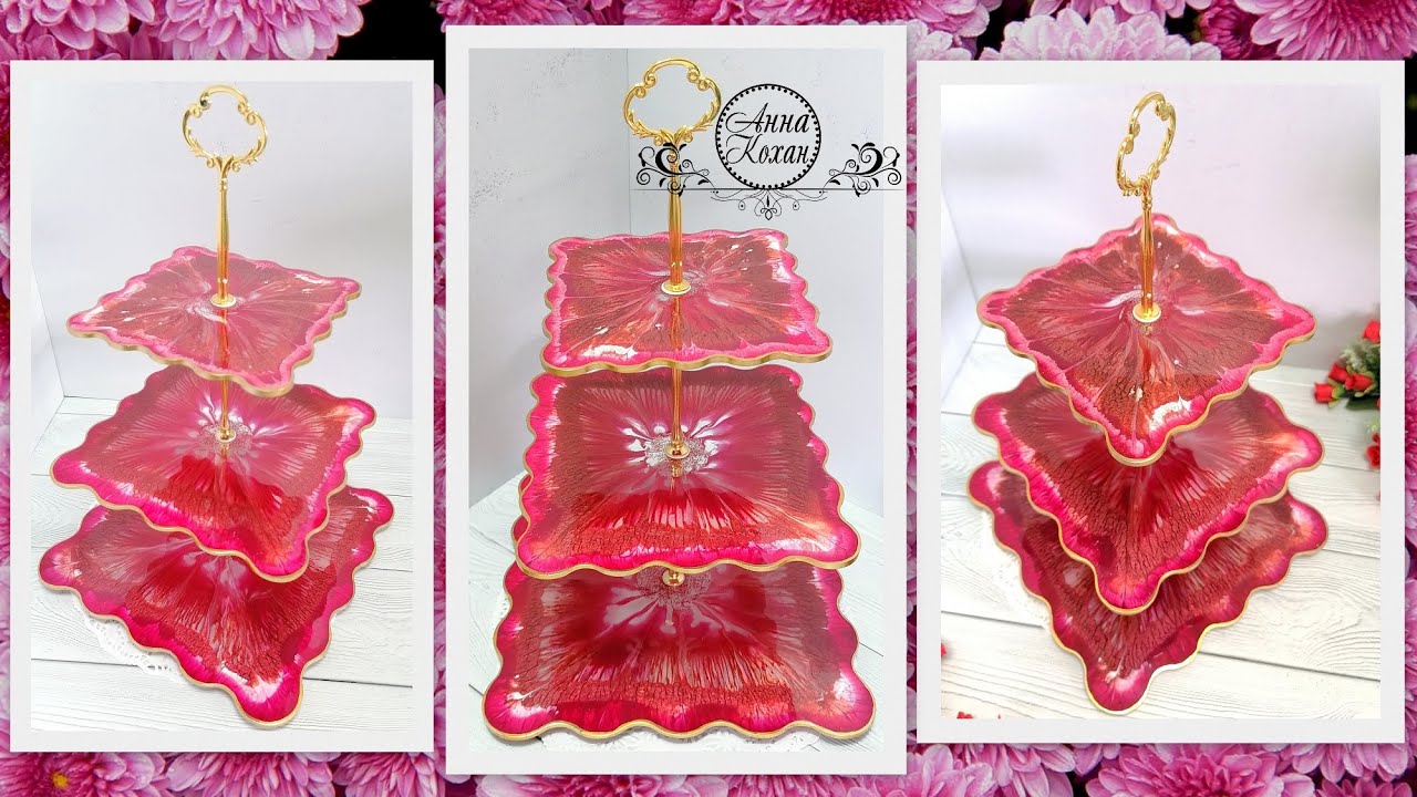 PandaHall🎂ЯРКАЯ ФРУКТОВНИЦА / ЭТАЖЕРКА для сервировки стола из эпоксидной смолы🎂