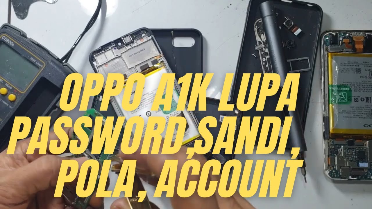 cara hapus pola oppo a1k