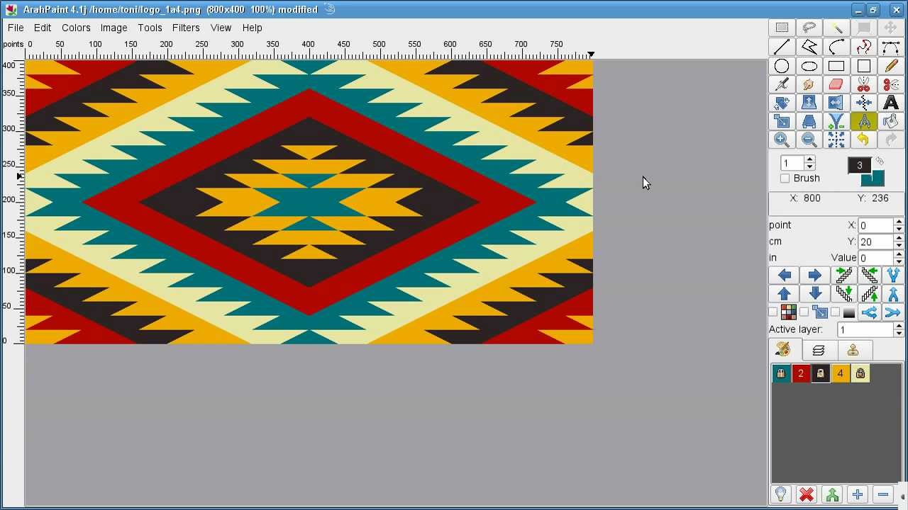 ArahPaint  Native American Blanket