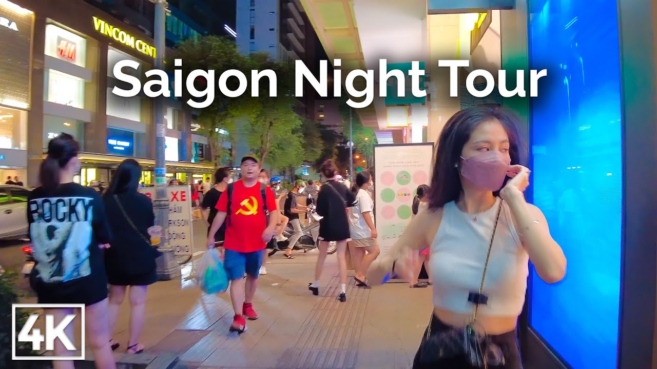 Saigon 4K Night Tour - Vietnam Walking Tour - Richard Nomad