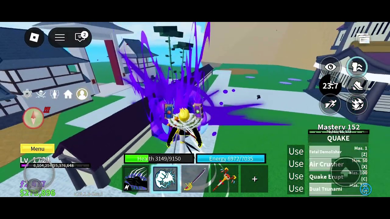 Killing Bosses in Blox Fruits