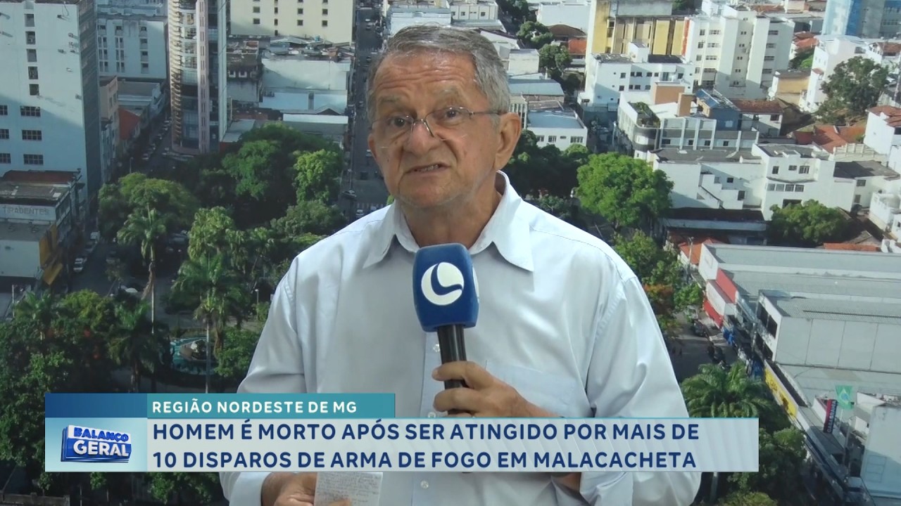 Malacacheta: Homem é morto com mais de 10 disparos de arma de fogo.