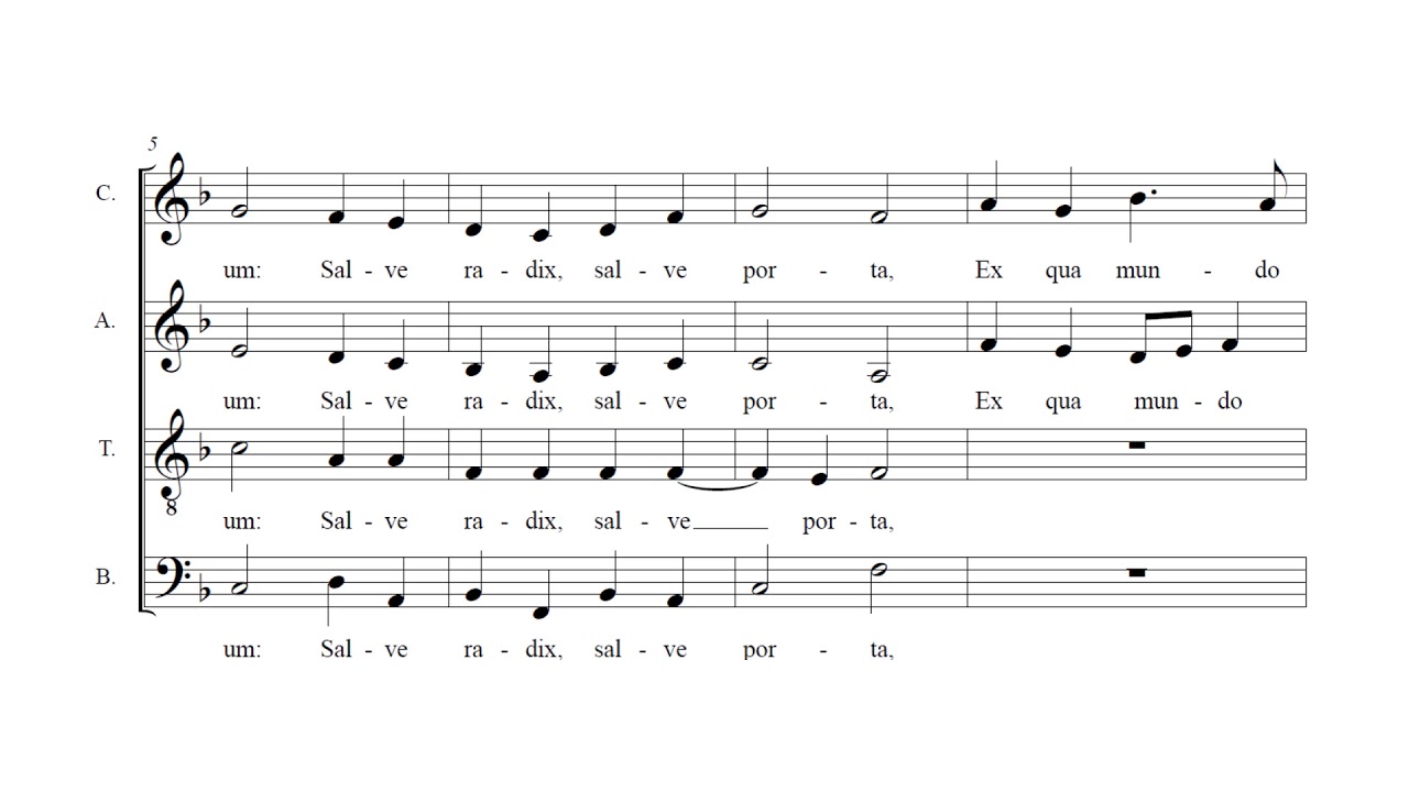 Ave Regina Caelorum 4 Voice Motet