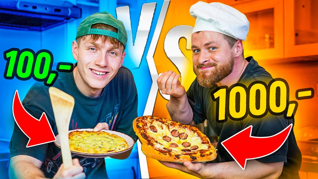 100kč vs 1000kč - KDO UDĚL&Aacute; LEP&Scaron;&Iacute; PIZZU? @Pimpscz