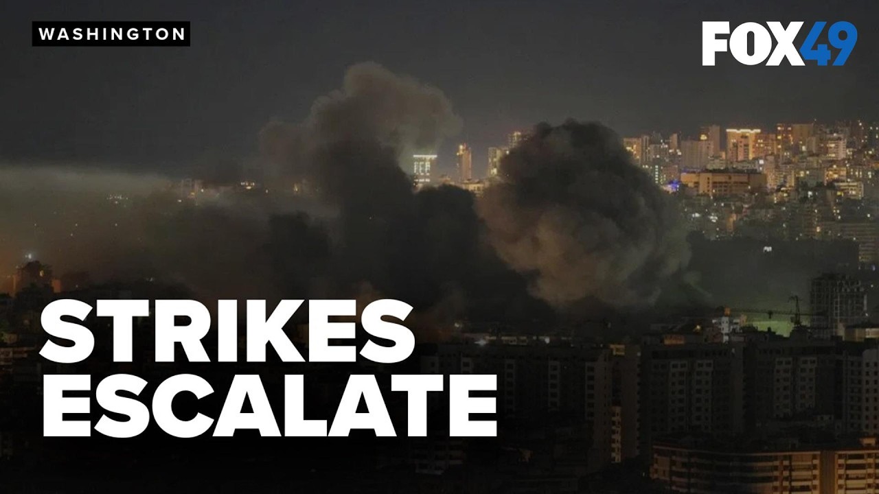 Israeli airstrikes hit Tehran and Beirut as US warns of escalation