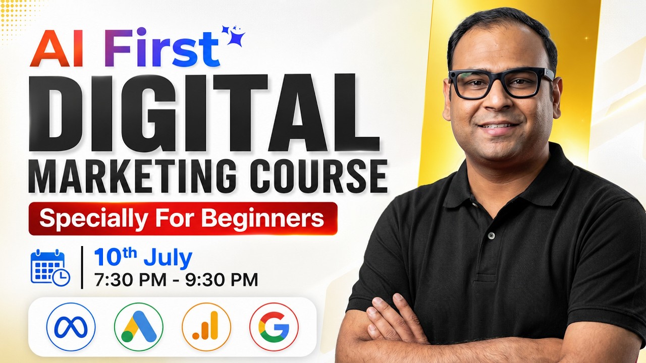 AI First Digital Marketing Course starting from 10th July (Live & Paid) - Umar Tazkeer
