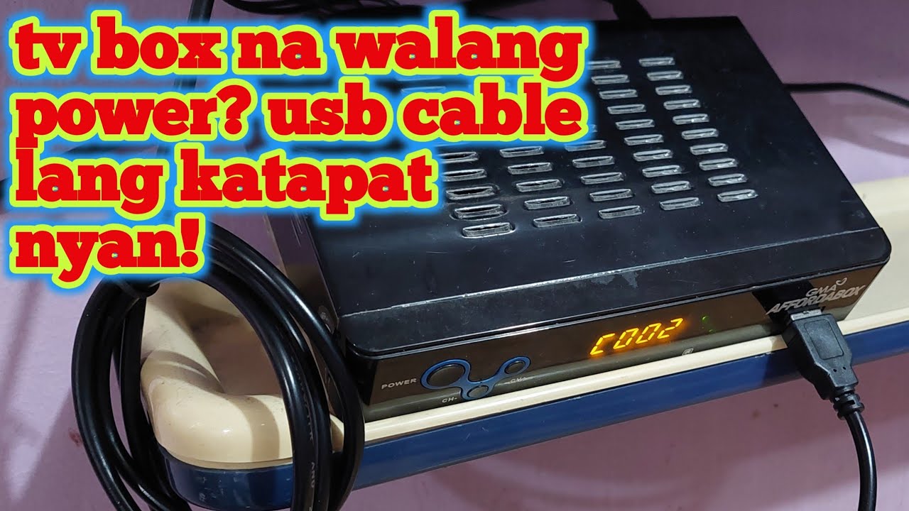 paano ayusin ang gma affordabox mo kung ayaw ng mag on?