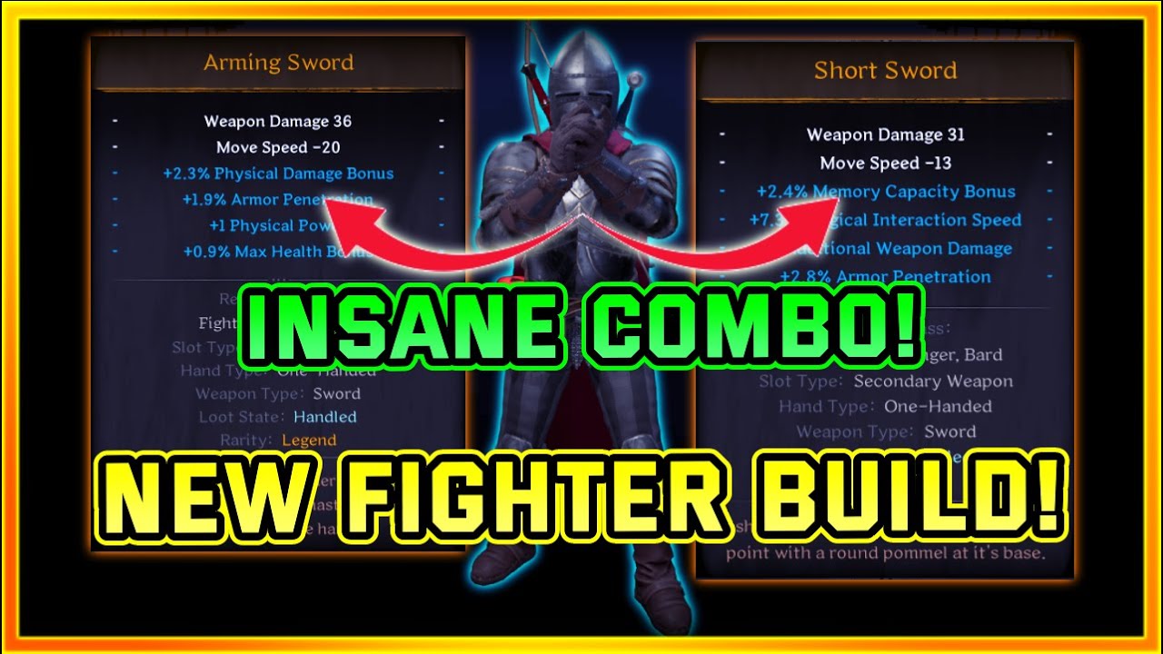 This Brand New Fighter Build SLAPS | Dual Wield Arming + Short Sword Combo | Dark and Darker Solos