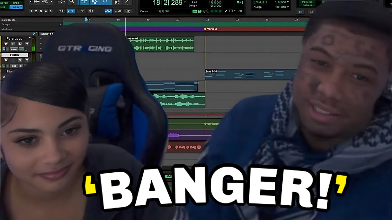 Blueface & Summyah Make A Song Together Live On Stream!