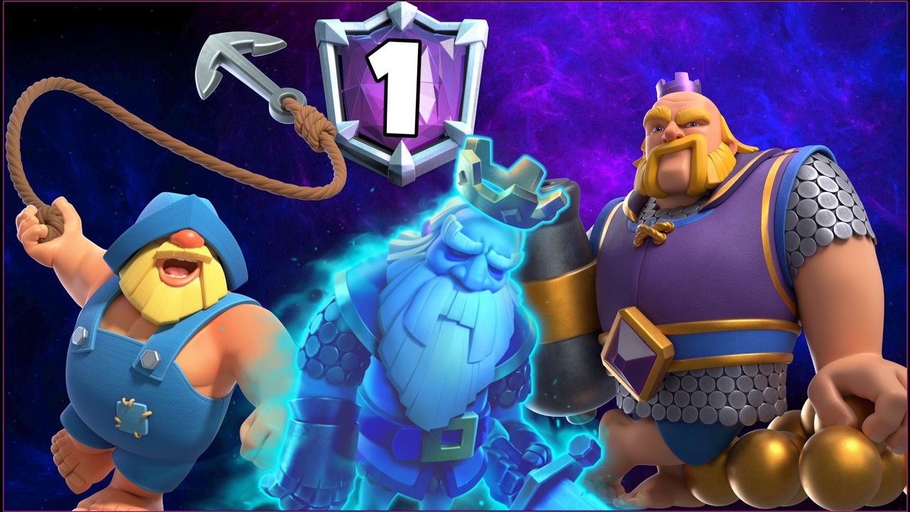 Top 1 with Royal Giant Evolution Deck.!