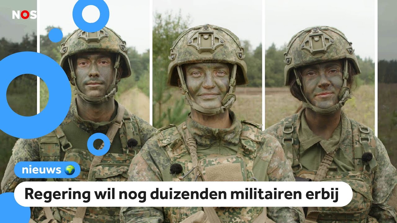 Meer mensen gaan bij het leger