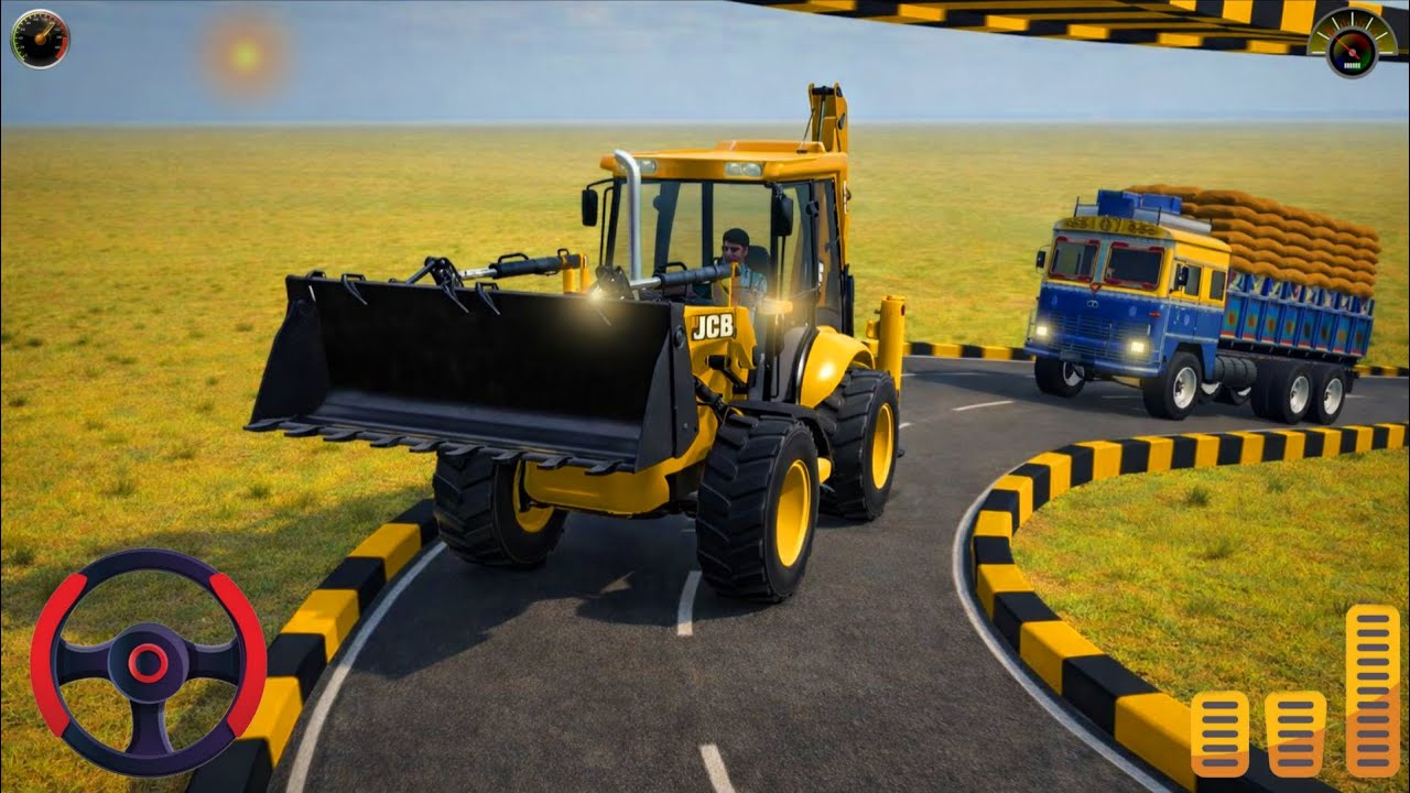 Indian truck 🚛 And Jcb 4x4 3D Game 🎮 || New truck simulator game 3D 🎮 #truck #new #youtuber 