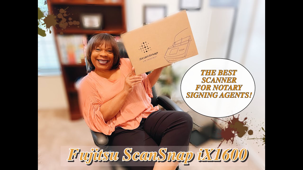 Fujitsu SCANSNAP | IX1600 Scanner Review | Awesome Scanner for Notaries!