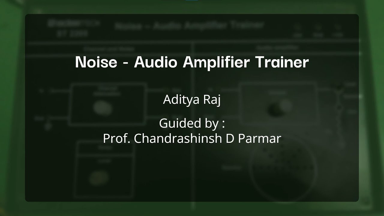 Noise Audio Amplifier Trainer | Scientech ST2205