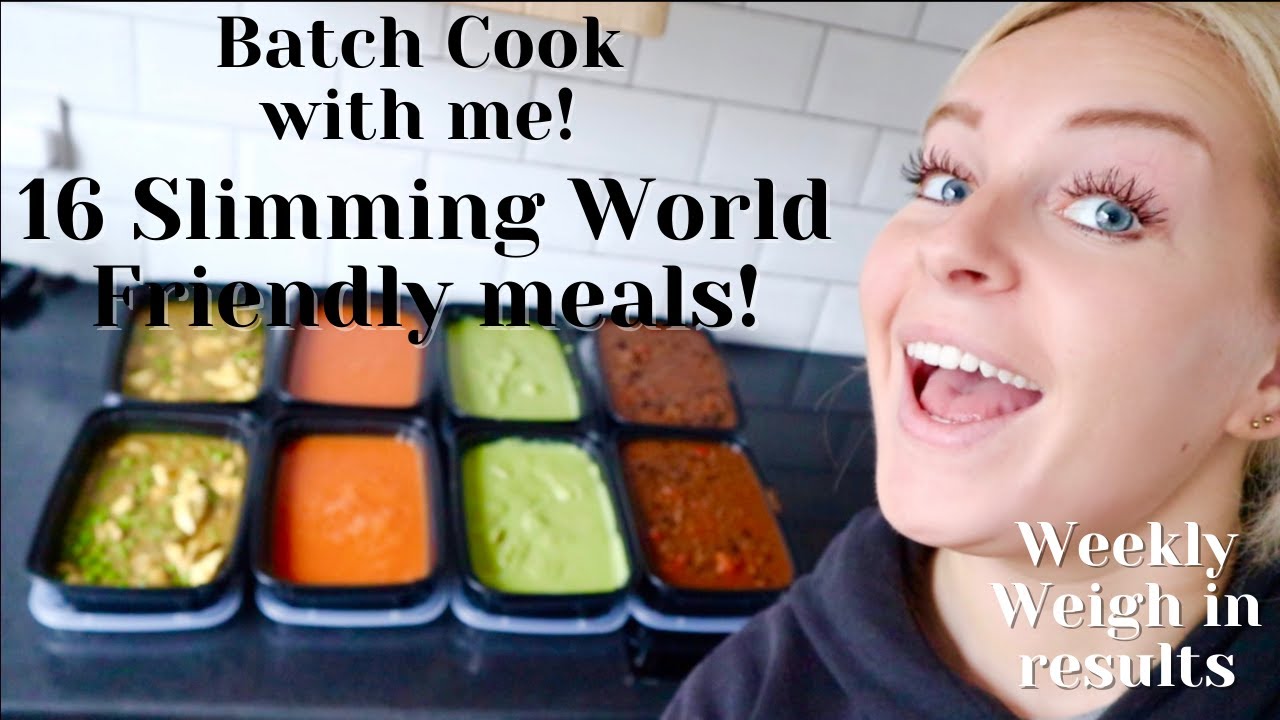 SLIMMING WORLD BATCH COOK! | WEIGH IN RESULTS