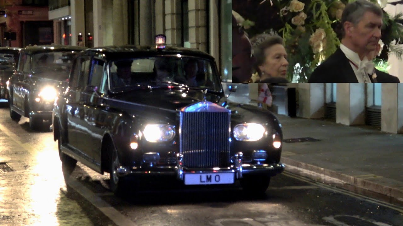 Princess Anne attends the banquet at Guildhall along with the President of Germany 