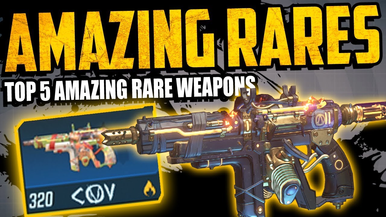 Borderlands 3: TOP 5 MUST GET RARE WEAPONS - (5 AMAZING OVERLOOKED WEAPONS)