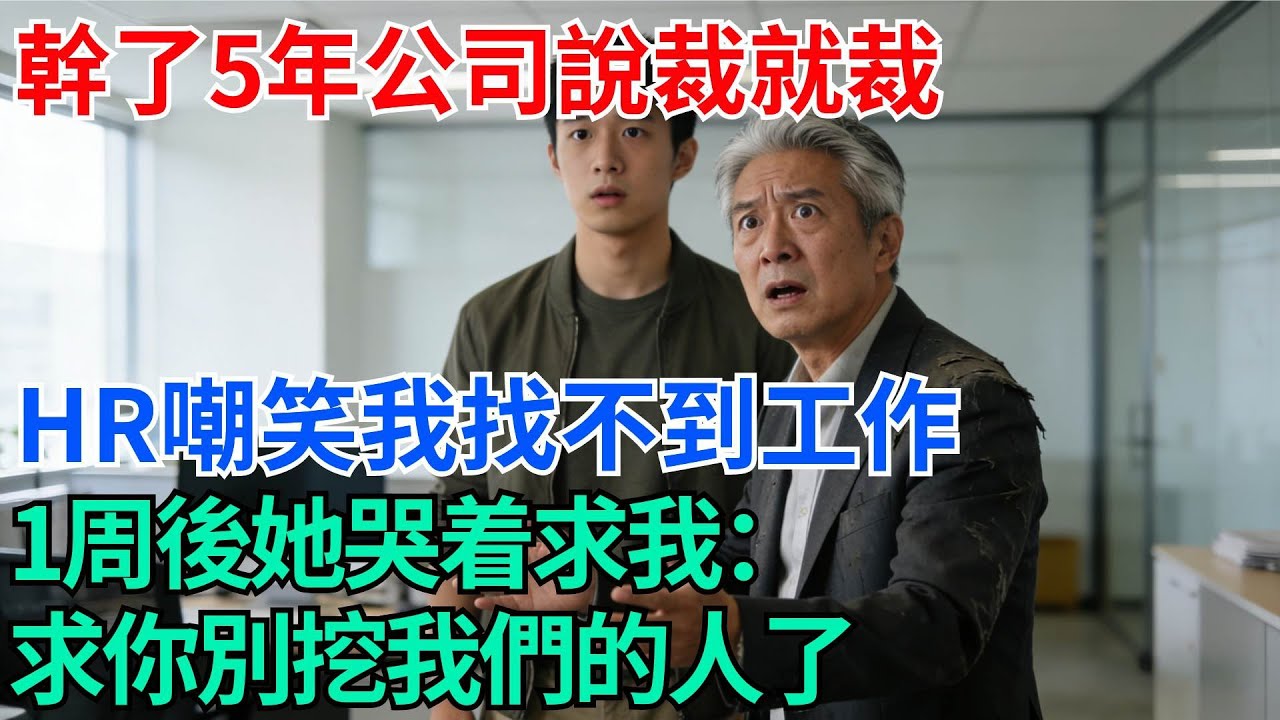 幹了5年公司說裁就裁，HR嘲笑我找不到工作，一周後她哭着求我：求你別挖我們的人了【奇趣天下】#職場逆襲#職場智慧#爽文職場#工作日常#完結爽文